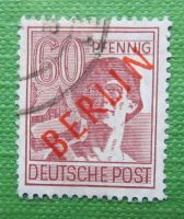 Berlin - 1949 Freimarken: Rotaufdruck Berlin 60 Pfg, gest. Bayern - Höchstädt i. Fichtelgebirge Vorschau