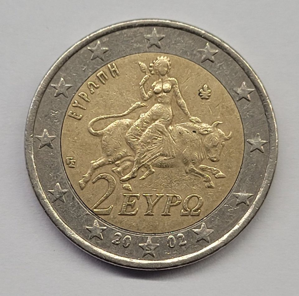 2 EURO Münze Griechenland "Europa" 2002, Sammlerstück mit "S" in Werlte 