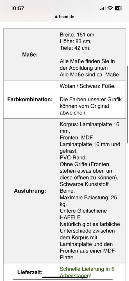 Kommode Holzoptik NEU in Koblenz