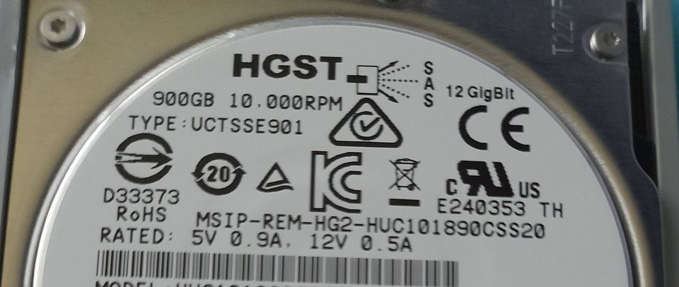 HGST HUC101890CSS204 HDD SAS 900 GB 12 Gbit/s in Hamburg