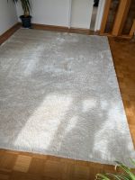 Flauschig weß/ hellbeiger Teppich Bayern - Rehling Vorschau