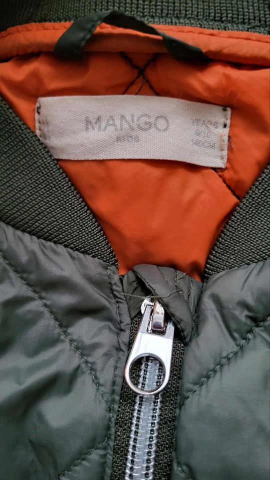 Mango Bomberjacke Jacke Steppjacke Übergang Khaki 140 in Frankfurt am Main