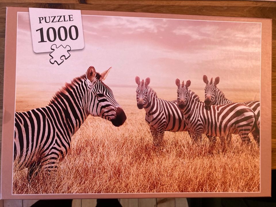 Puzzle 1000 Teile Zebras in Karlsruhe