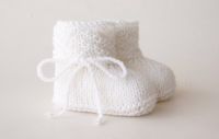 NEU Babyschuhe Strickschuhe Baby Taufschuhe weiß Sachsen - Reinhardtsdorf-Schöna Vorschau