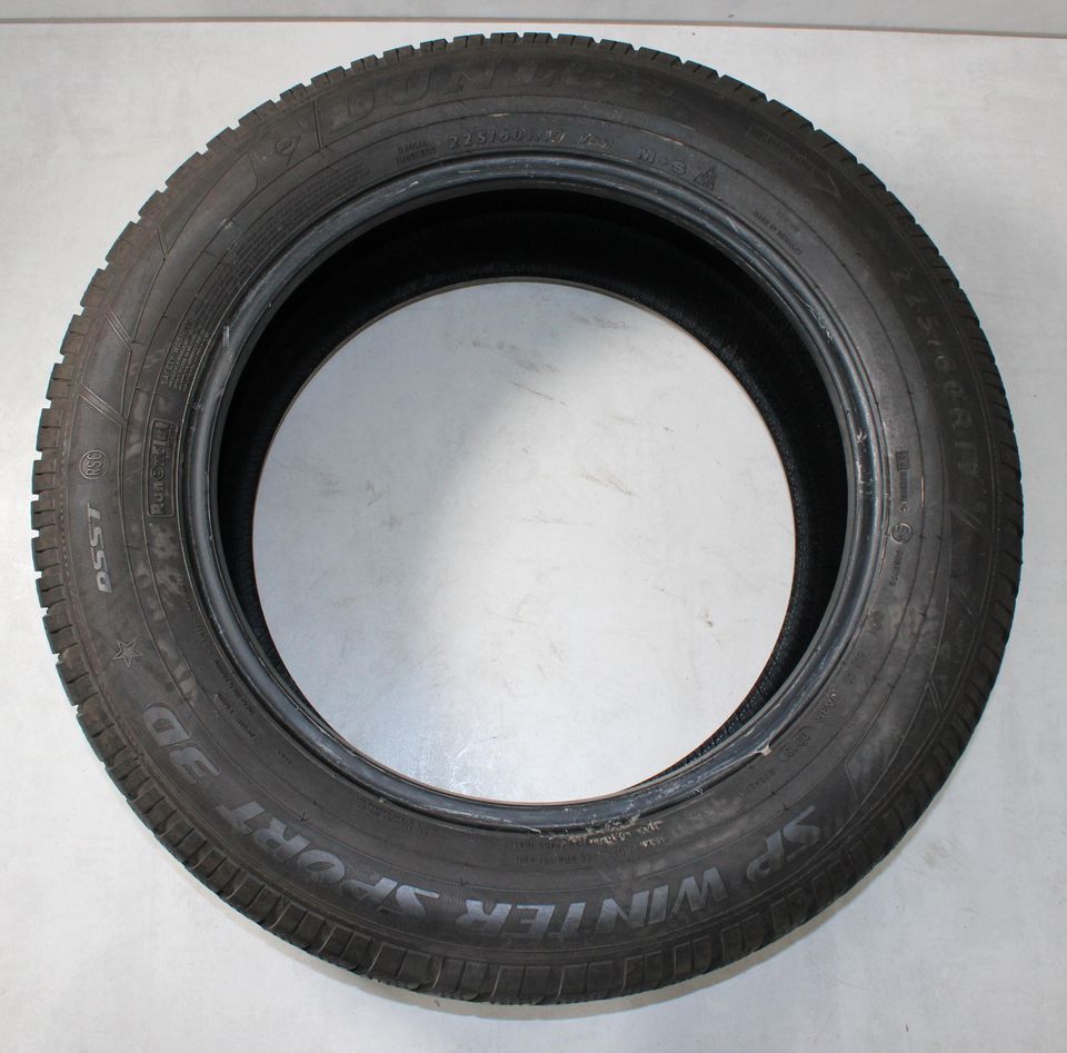 4x 225/60R17 99H DUNLOP WINTERREIFEN RUNFLAT 2013 * #19VO in Bad Tölz