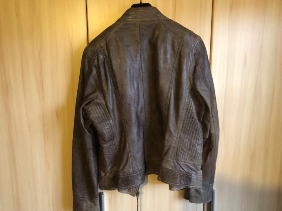 Street One Damen Lederjacke Gr. 42 Braun Cognac, Schafsleder in Naumburg 