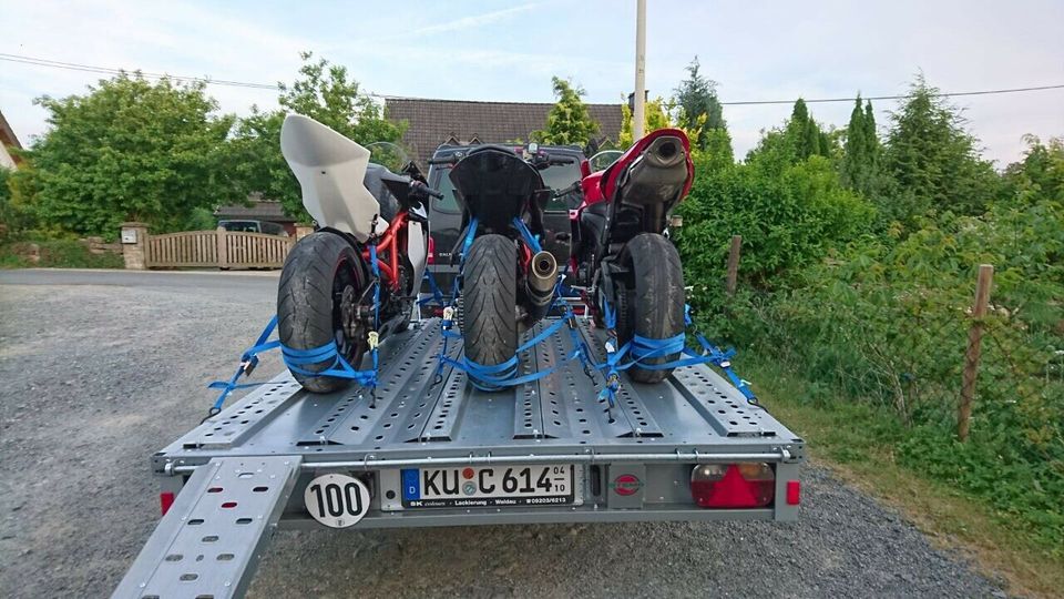 Motorradanhänger 3er Groß zum vermieten leihen mieten !!! in Neudrossenfeld