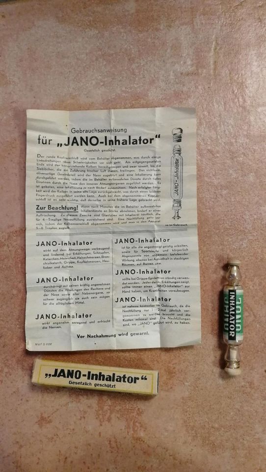 Historisches Medizinprodukt: JANO-Inhalator in Jena