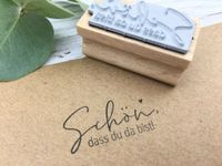 Stempel Schön dass du da bist, Hochzeit, Gastgeschenke, Taufe Bielefeld - Bielefeld (Innenstadt) Vorschau