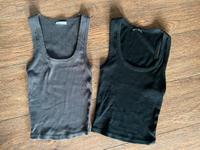 2 Ripptop schwarz grau *bershka* Gr. XS Nordrhein-Westfalen - Hövelhof Vorschau