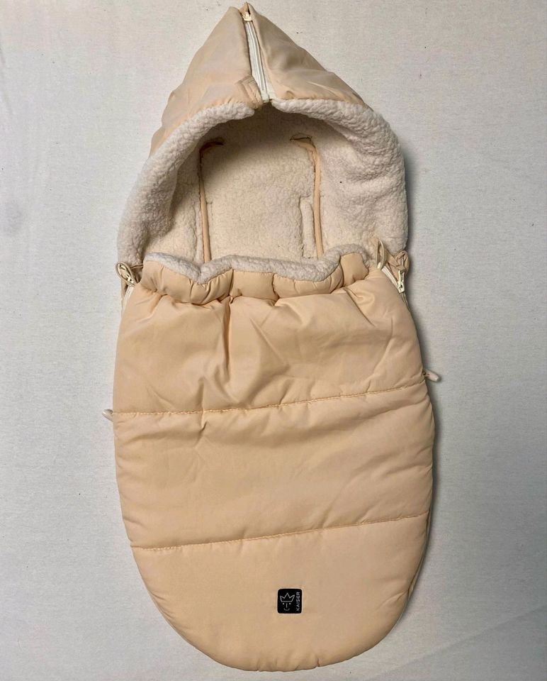 Kaiser Winterfußsack HOODY Sherpa Fleece Fußsack sand creme in Oranienburg