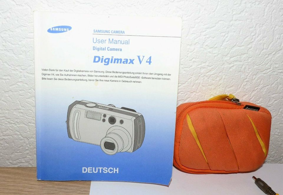 Samsung Digimax V4 Digital Camera Bastler Ladegerät Handbuch in Schwerte