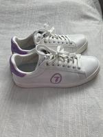 Nette Trussardi sneaker weiß mit lila Logo Münster (Westfalen) - Wolbeck Vorschau