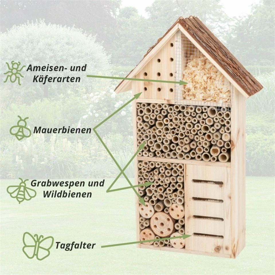 Insektenschutz-Haus, Insektenhotel 27 x 9 x 49cm in Viöl