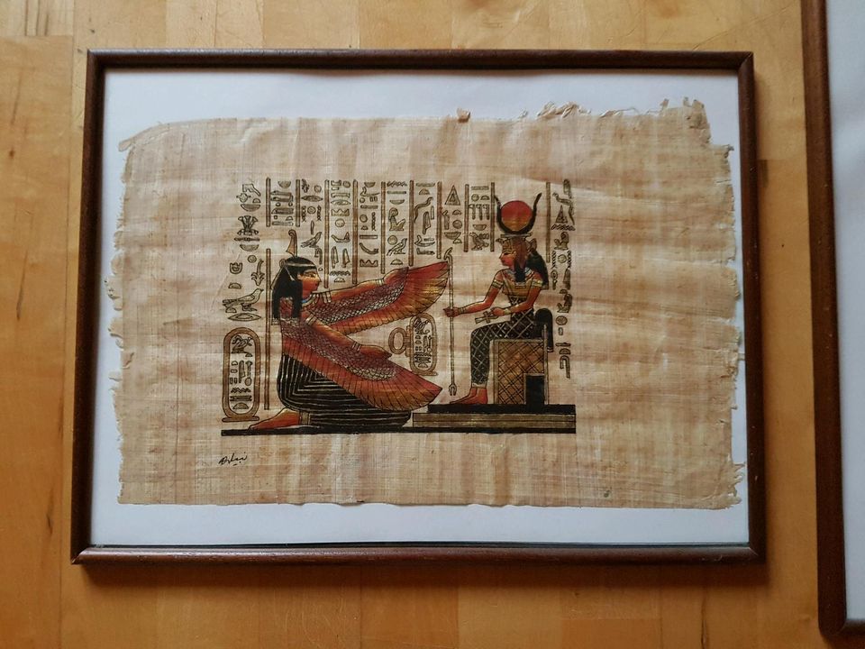 Bild auf Papyrus in Schnaittenbach