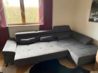 Sofa Wohnlandschaft grau L-Form elektrische sitztiefenverstellung Bayern - Kammerstein Vorschau