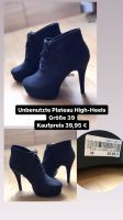 Plateau High Heels schwarz Größe 39 Wildleder Nordrhein-Westfalen - Versmold Vorschau