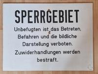 Grenzschild DDR Zonengrenze Sperrgebiet Stuttgart - Möhringen Vorschau