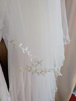 Schleier Braut Hochzeit Blätter Ivory lang Brautschmuck Kamm Rheinland-Pfalz - Birkenheide Vorschau