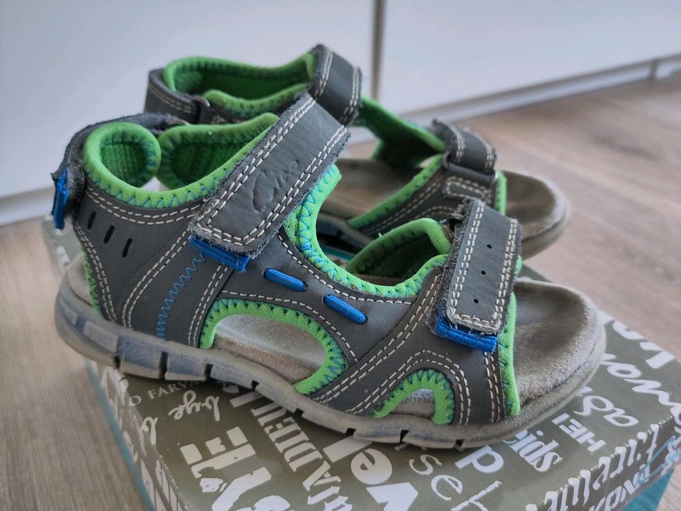 Ciao! Leder Sandalen grau grün blau Gr. 28 27 Action Nubuk Agave in Erfde