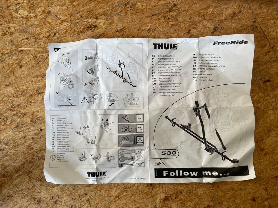 Thule Dachträgersystem für offene Reling inkl. 2 x Fahrradträger in Hannover