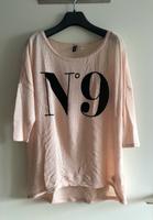 H&M Divided Shirt - XS 34 - rosa rosé Strick mit Samt-Aufschrift Hessen - Rödermark Vorschau