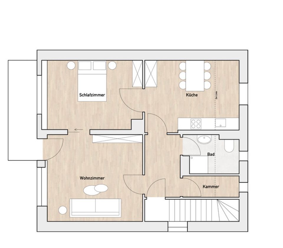 2,5 Zimmer Wohnung St. Ingbert Mitte ab 01.08.2024 in St. Ingbert