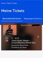 Travis Scott Tickets 2x Frankfurt Baden-Württemberg - Sindelfingen Vorschau