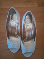original Versace Schuhe Pumps High Heels gr. 37 weiss gold Niedersachsen - Einbeck Vorschau