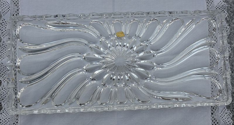 Kuchenplatte rechteckig Glasplatte Bleikristall in Lingen (Ems)