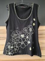 Shirt, Top, von Olsen, Gr. 42, schwarz mit Blumen Bayern - Aurach Vorschau