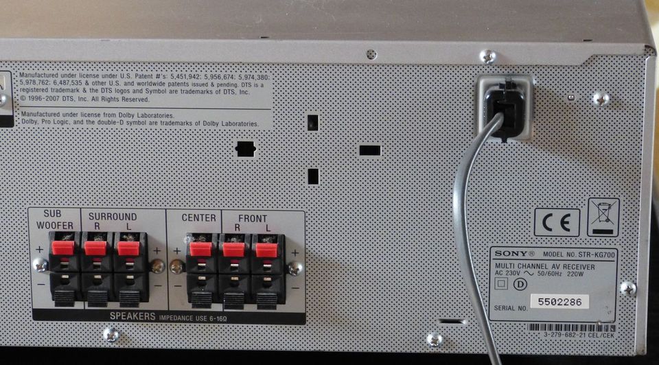 Sony STR -KG 700 Digital Receiver  inkl. Fernbedienung in Karlstein