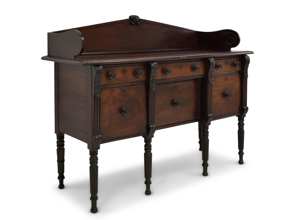 ANTIK! Sideboard restauriert England Mahagoni 1870 Anrichte Buffet Barschrank K-0084 in Lüdinghausen