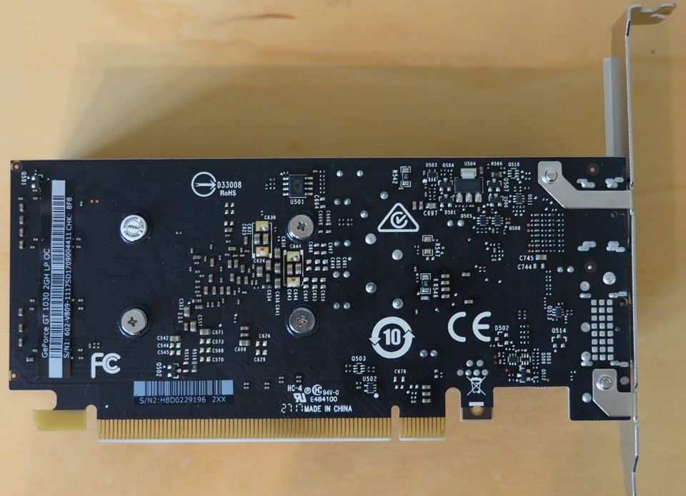 MSI Geforce GT 1030 2 GB PCIe Grafikkarte in Seitenroda