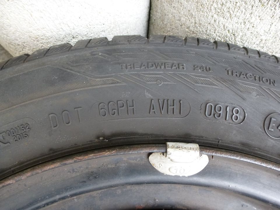 4x Sommerreifen 165/65 R13 auf Stahlfelgen 5 ½ Jx13 in Neunkirchen am Sand