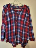 Yessica Hemd Bluse Gr. 42/44 kariert rot blau Damen weicher Stoff Köln - Nippes Vorschau