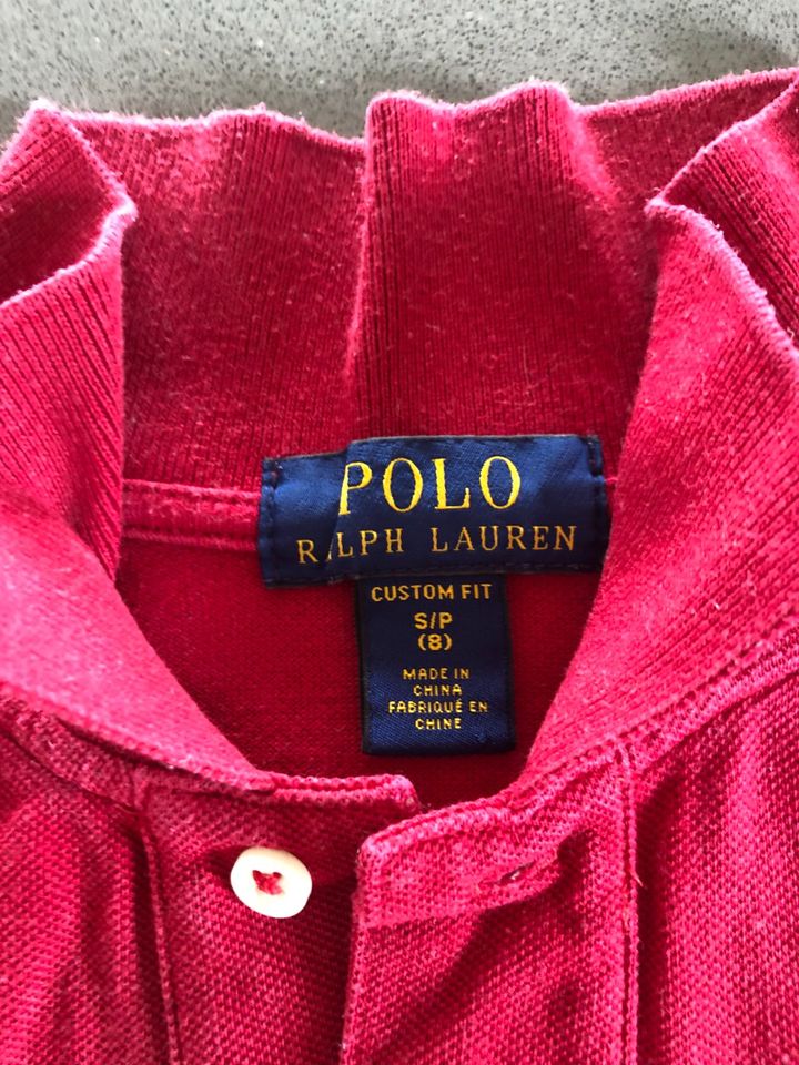 Verkaufe Kinderpoloshirt - Ralph Lauren / Rot / Gr. 8 in Stuttgart