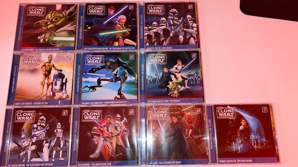 Star Wars The Clone Wars CDs 1-9,11 in Wardenburg