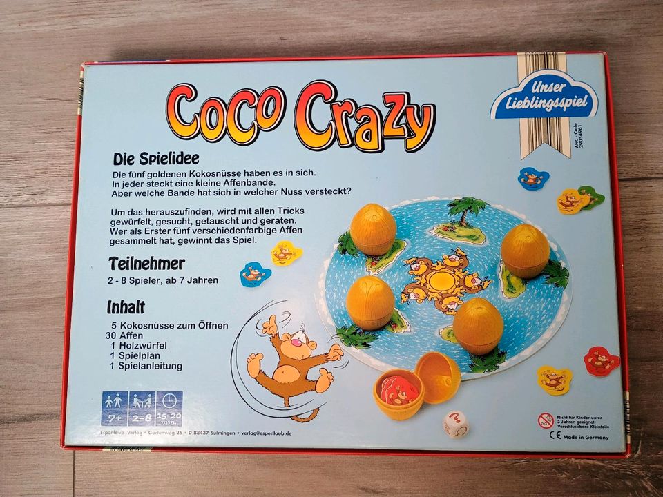 Coco Crazy Brettspiel Kinder Grundschule Affen in Neumünster