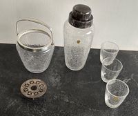 WMF Shaker Eiswürfelbehälter 3 Gläser rare vintage Craquelé Glas Niedersachsen - Barßel Vorschau
