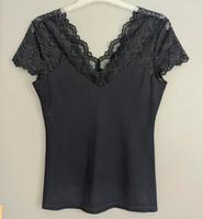 Zero Bluse Shirt mit Spitze dunkelblau Gr.36 / S Sachsen - Wilkau-Haßlau Vorschau