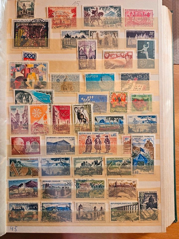 Briefmarken Frankreich 1932 bis ca 1970 in Kaufering