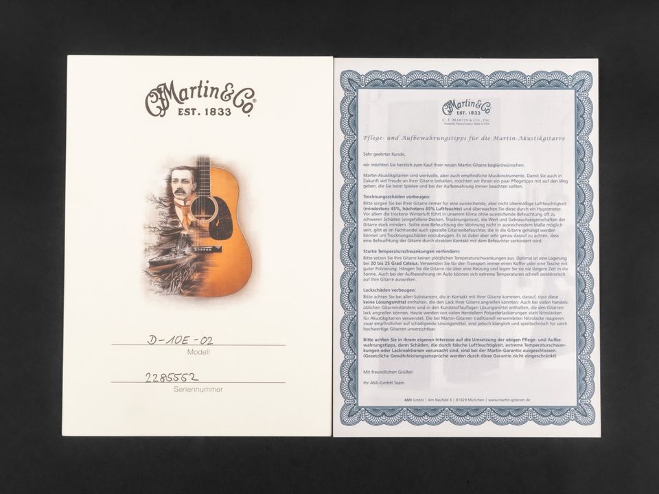 2019 Martin D-10e | Vollmassive Westerngitarre Pickup + USA Case in Niebüll