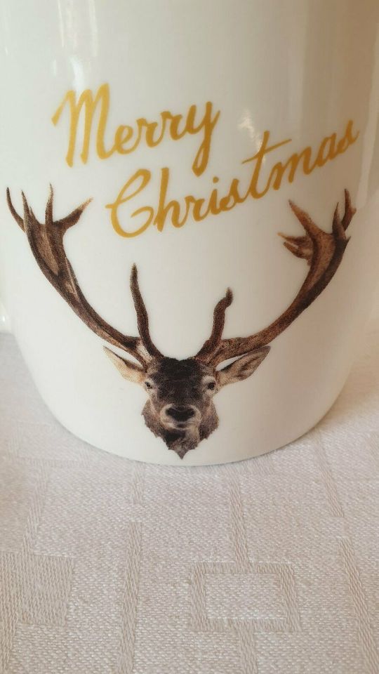 Kaffeepott, Hirsch, Jagd, Weihnachten, Christmas, Tasse, Teetasse in Bochum