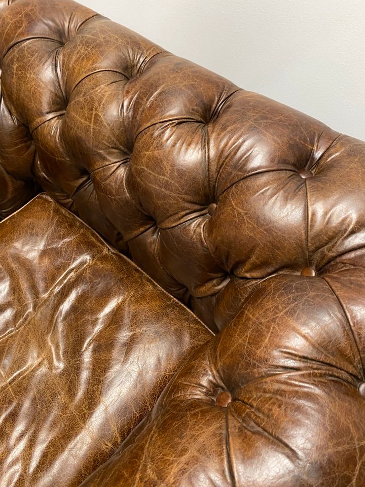 XL Chesterfield Clubsessel Sessel Lounge Leder in Kiel