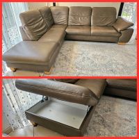 Leder Couch Sofa Ottomane tolles Design+Funktion SONDERPREIS Bayern - Gersthofen Vorschau