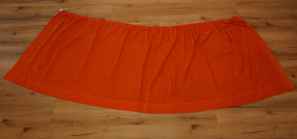 Vorhang orange 78,5x170cm (235cm), gewaschen, TOP Zustand in Emmendingen