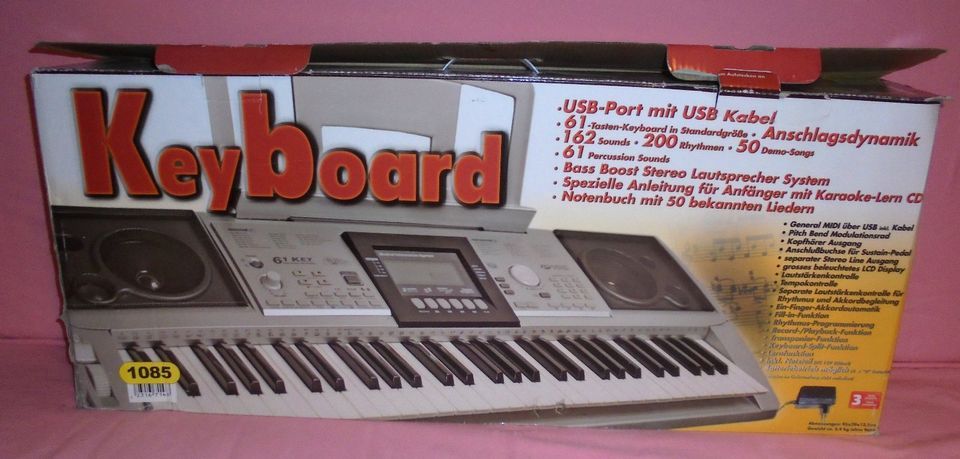 Keyboard mit Notenbuch, Lern-CD, Anleitung zum Lernen in Hamburg