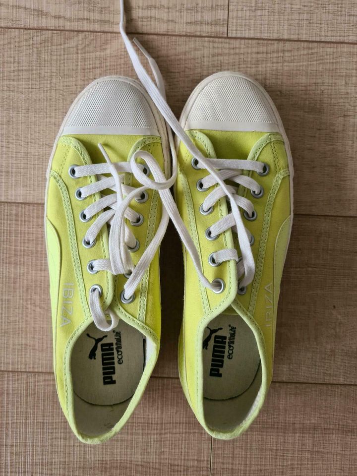 Damen Schuhe von Puma Sneaker, Gr 38,Neu,Gelb-Grün in Beckum