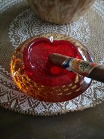 Murano Glas Aschenbecher Rot Orange Muranoglas Italien Hessen - Wetzlar Vorschau